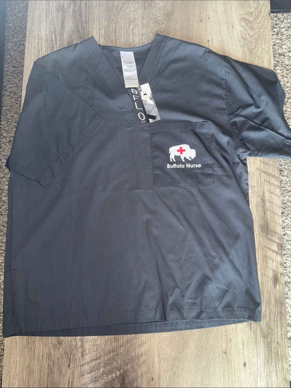 Men’s Buffalo scrub top